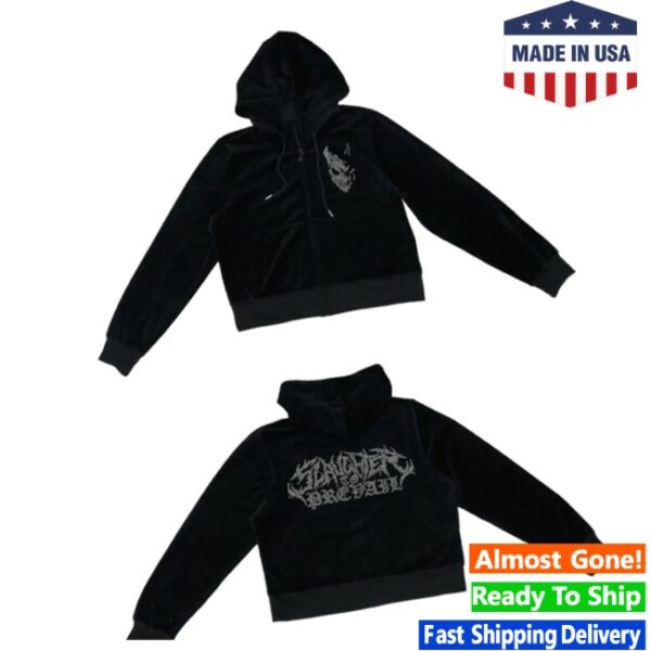 Firstblood Store Merch Slaughter To Prevail – Juicy Slam Velour – Zip-Up Hoodie
