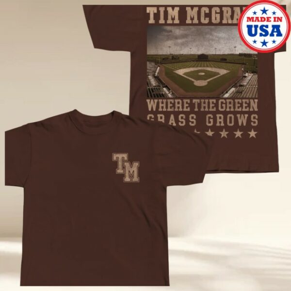 Tim Mcgraw Store Merch Tm Baseball Field Brown Tee