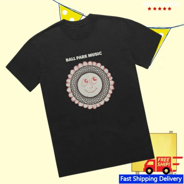 Merch Jungle Store Merch Ball Park Music Smiley Tee