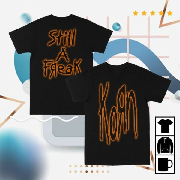 Korn Store Merch Orange Still A Freak Glow T-Shirt