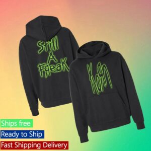 Korn Store Merch Green Still A Freak Glow Hoodie