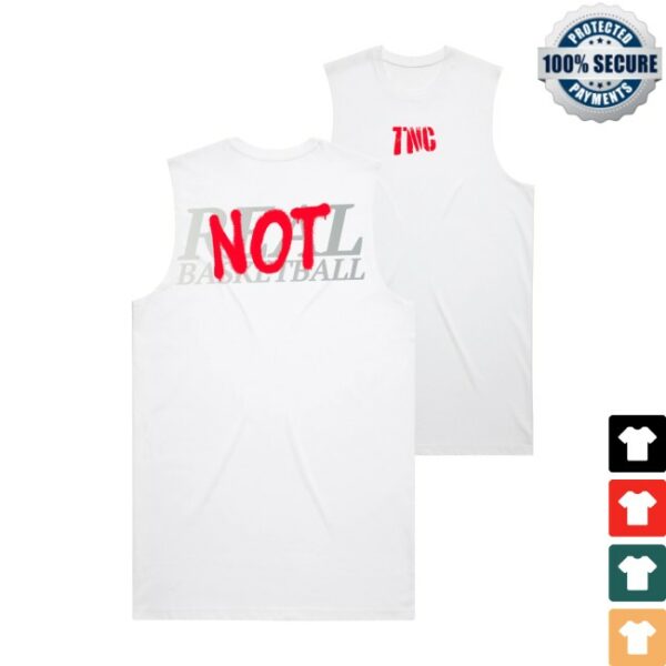 Shopthenextchapter Store Merch Not Real Basketball White Tank Top