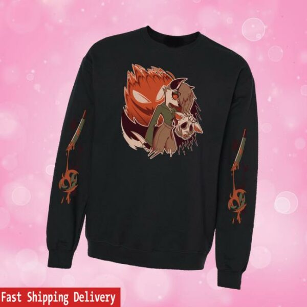 Sharkrobot Merch Store Loona Halloween Slasher Crewneck Sweatshirt