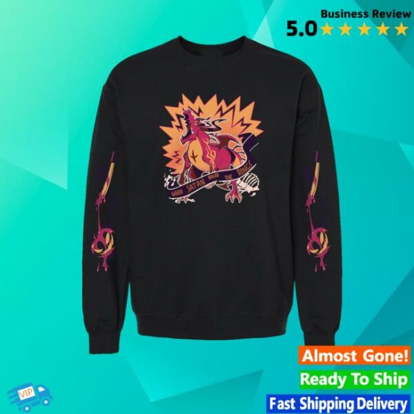 Sharkrobot Merch Store Satan Halloween Slasher Crewneck Sweatshirt