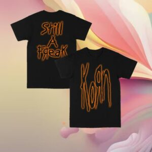 Korn Official Store Merch Orange Still A Freak Glow T-Shirt