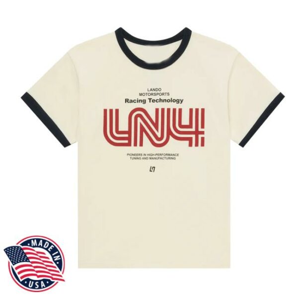 Lando Norris Merch Store Ringer Fitted Tee