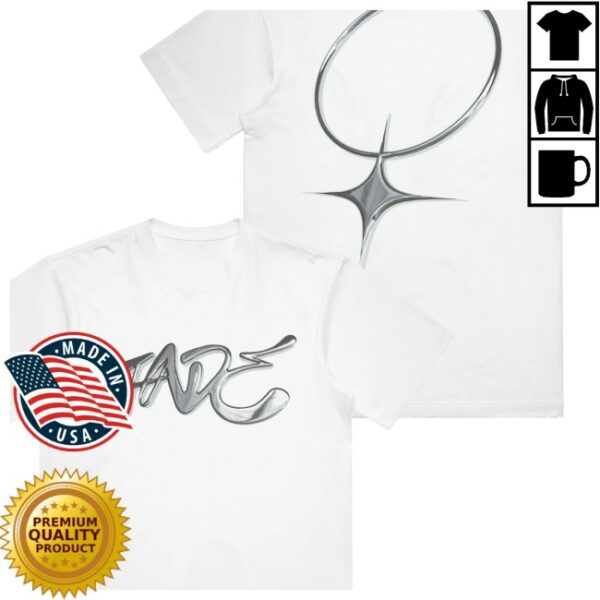 Jade Store Merch Jade Chrome Logo White T-Shirt