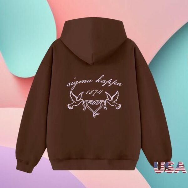 The Hang Loose Hut Store Merch Sigma Kappa Dove Love Sorority Hoodie