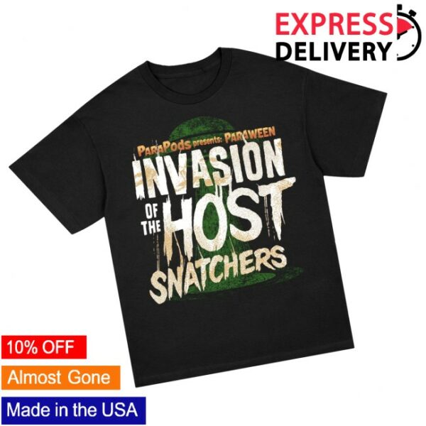 Atwwd Merch Store Parapods Ufo Beam Host Black T-Shirt