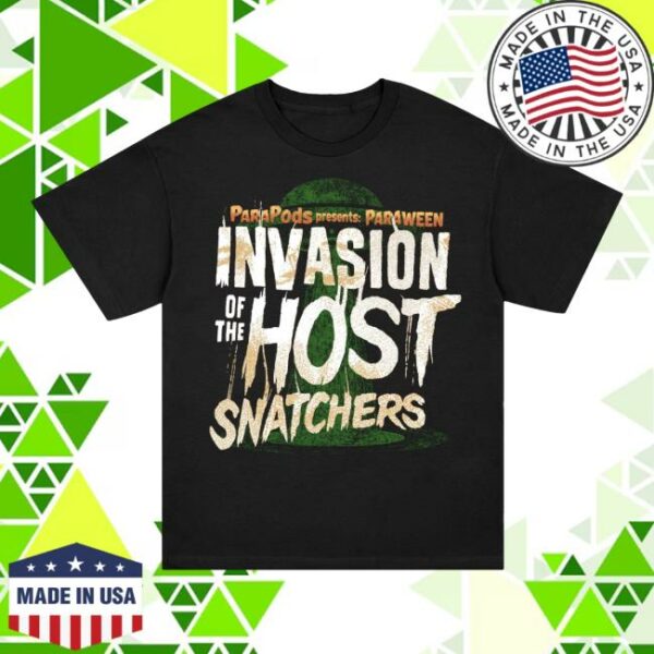 Atwwd Merch Store Parapods Ufo Beam Host T-Shirt Black