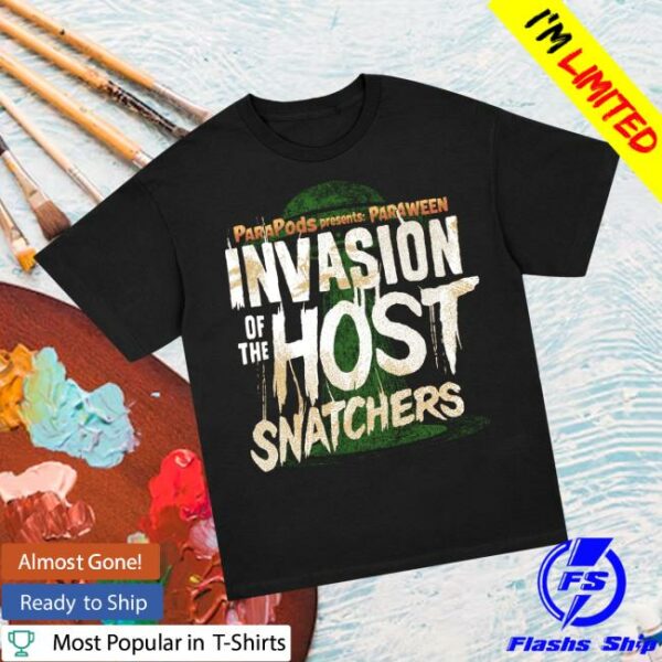 Atwwd Merch Store Parapods Ufo Beam Host T-Shirt Black