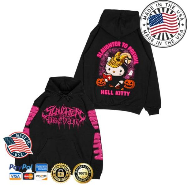 First Blood Merch Store Slaughter To Prevail Hell Kitty Halloween Hoodie