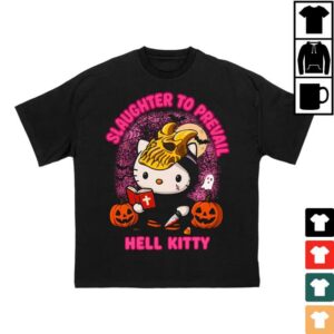 First Blood Merch Store Slaughter To Prevail Hell Kitty Halloween T-Shirt First Blood Merch Store Slaughter To Prevail Hell Kitty Halloween T-Shirt