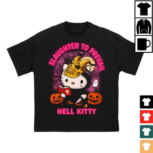 First Blood Merch Store Slaughter To Prevail Hell Kitty Halloween T-Shirt