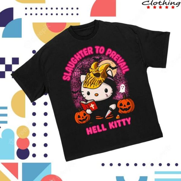 First Blood Merch Store Slaughter To Prevail Hell Kitty Halloween T-Shirt