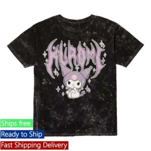 Hot Topic Merch Store Kuromi Metal Dark Wash T-Shirt