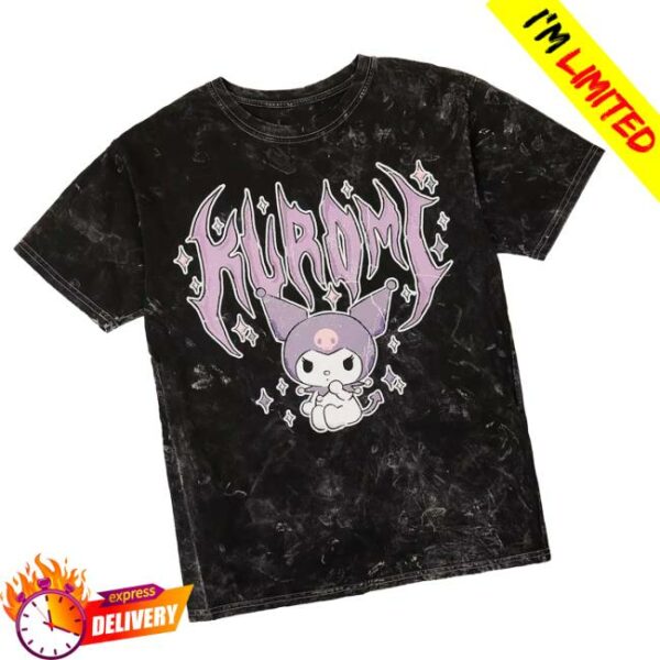 Hot Topic Merch Store Kuromi Metal Dark Wash T-Shirt