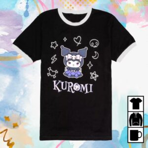 Hot Topic Merch Store Kuromi’s Mischief Mansion Ringer T-Shirt