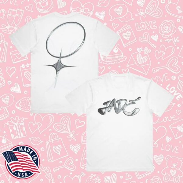 Jade Official Merch Store Jade Chrome Logo White T-Shirt