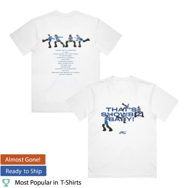 Jade Official Merch Store That’s Showbiz Baby Figures Tracklisting Tee