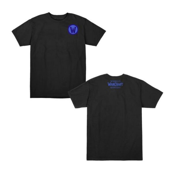 Blizzard Gear Shop Merch World Of Warcraft Midnight Logo Black T-Shirt
