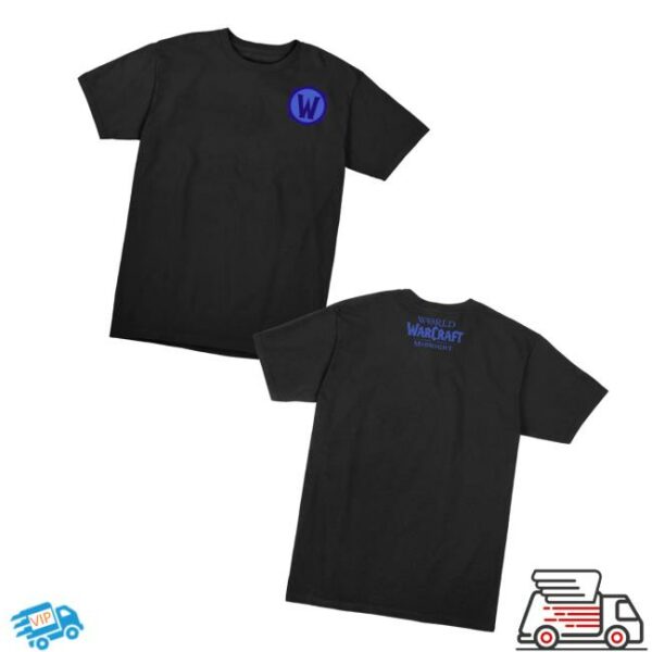 Blizzard Gear Shop Merch World Of Warcraft Midnight Logo Black T-Shirt
