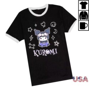 Hot Topic Shop Merch Kuromi’s Mischief Mansion Ringer T-Shirt