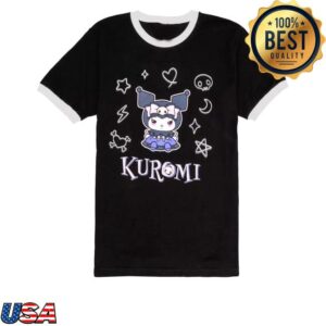Hot Topic Shop Merch Kuromi’s Mischief Mansion Ringer T-Shirt