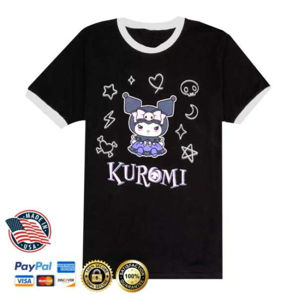 Hot Topic Shop Merch Kuromi’s Mischief Mansion Ringer T-Shirt