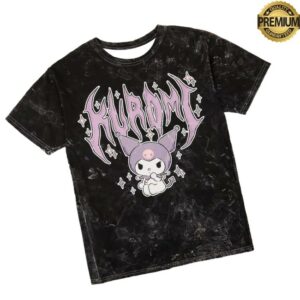 Hot Topic Shop Merch Kuromi Metal Dark Wash T-Shirt