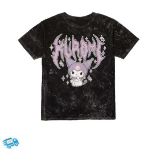 Hot Topic Shop Merch Kuromi Metal Dark Wash T-Shirt