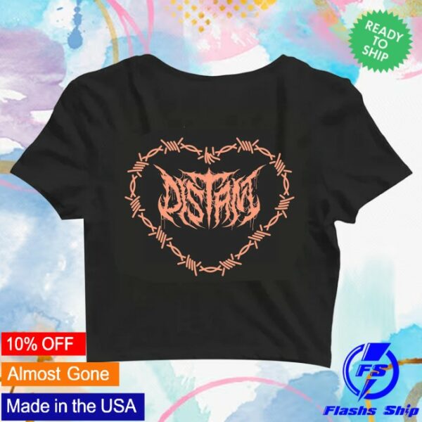 Distant Official Store Merch Barbed Croptop