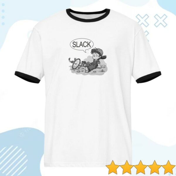 Silent Store Merch Slack Ringer Tee