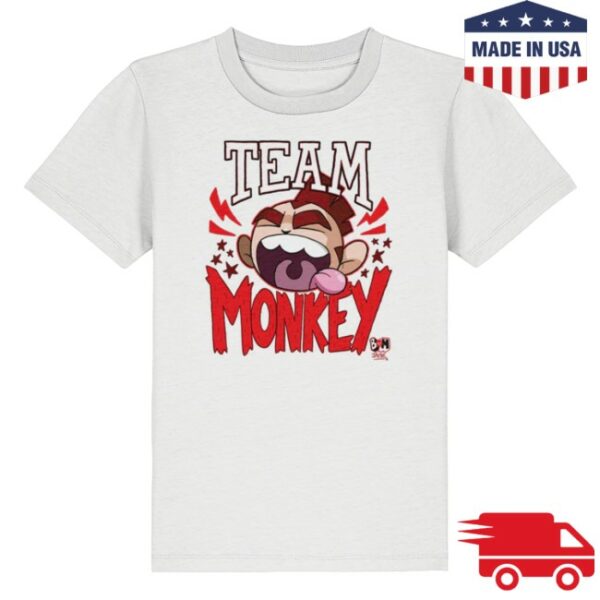 The Phoenix Comic Store Merch Bunny Vs Monkey Team Monkey T-Shirt