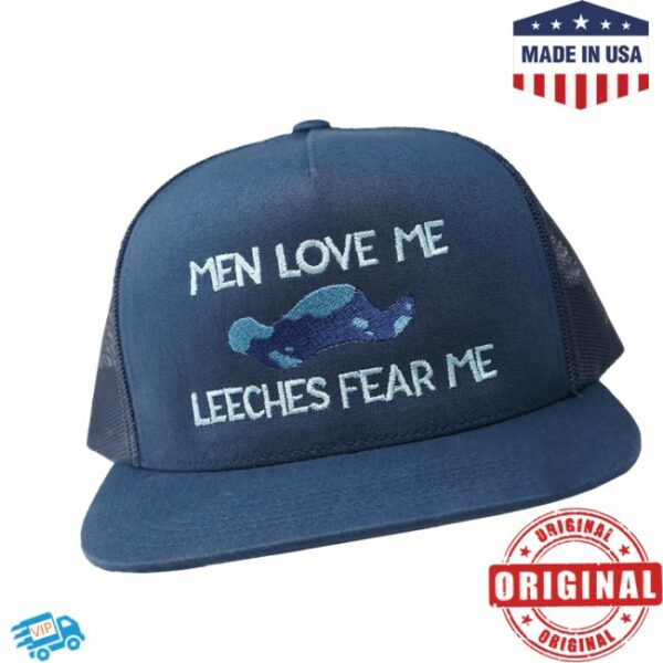 Sharkrobot Store Merch Spindlehorse Men Love Me Leeches Fear Me Trucker Hat