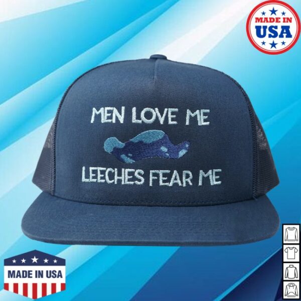 Sharkrobot Store Merch Spindlehorse Men Love Me Leeches Fear Me Trucker Hat