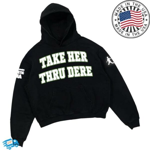 Metro Boomin Store Merch Take Her Thru Dere Collegiate Hoodie