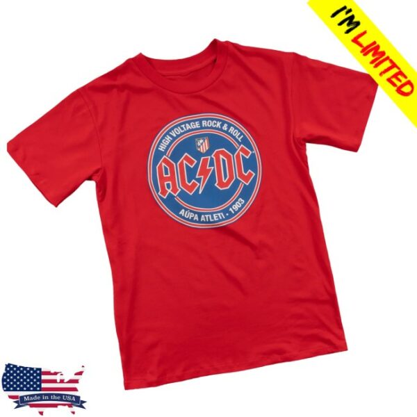 Acdc Store Merch Ac Dc X Atleti T-Shirt