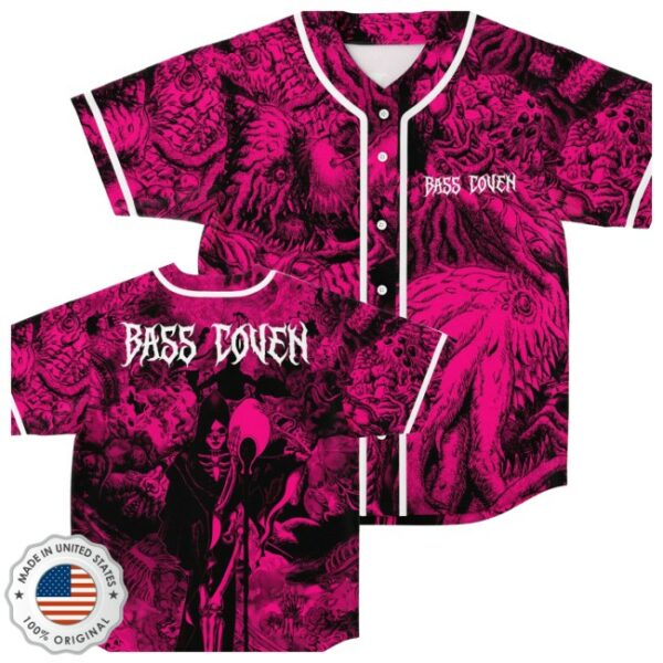 Rave Bonfire Store Merch Bass Coven Custom Baseball Jersey