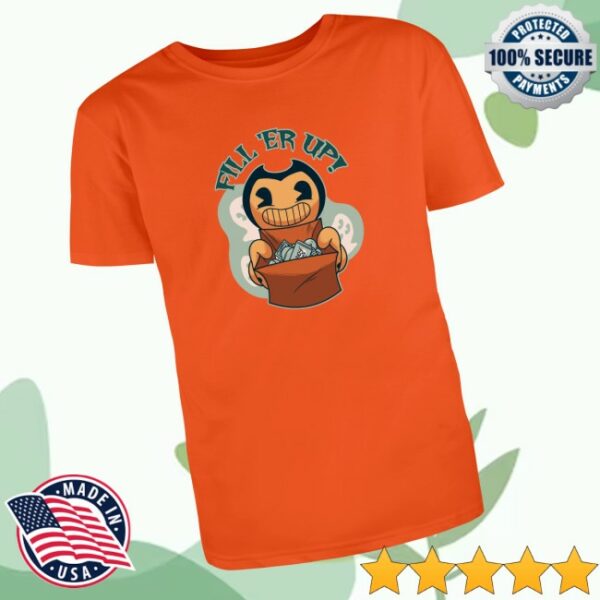Bendy Merch Store Bendy Fill ‘Er Up Halloween T-Shirt