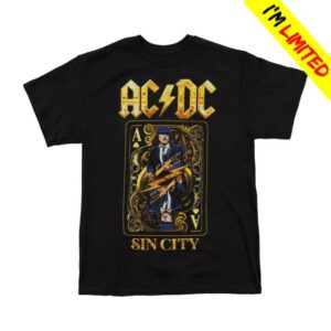 Acdc Merch Store Acdc Pwr Up Sin City T-Shirt