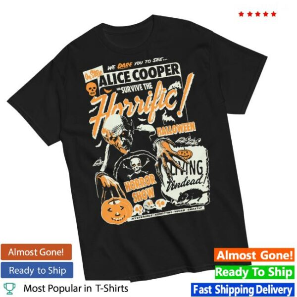 Alice Cooper Merch Store Horrific Halloween Horror Show Tee