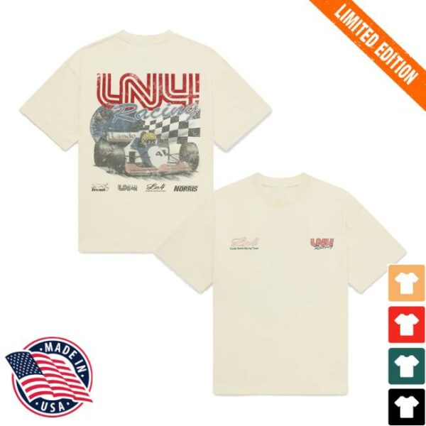 Lando Norris Merch Store Heritage Tee Vintage White