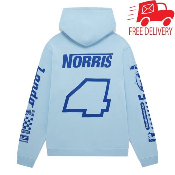 Lando Norris Merch Store Racer Hoodie Blue