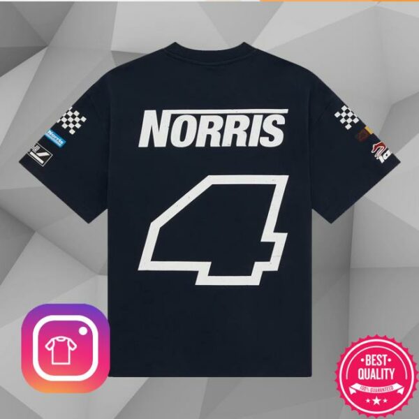 Lando Norris Merch Store Racer Tee Navy
