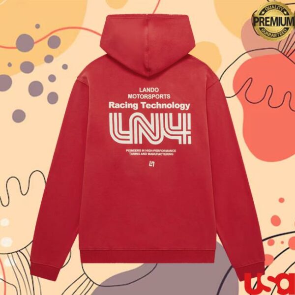 Lando Norris Merch Store Speed Hoodie Red