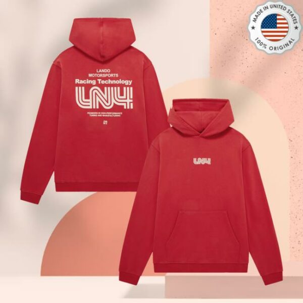Lando Norris Merch Store Speed Hoodie Red