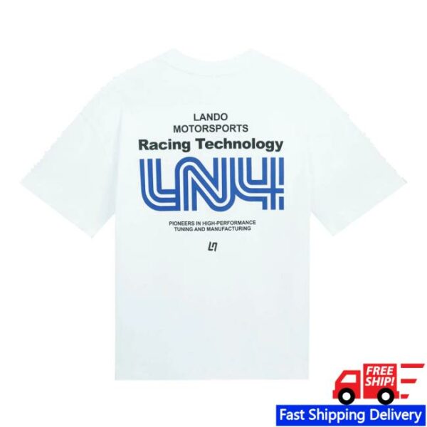 Lando Norris Merch Store Speed Tee White