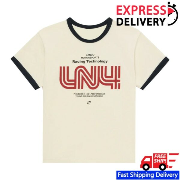 Lando Norris Store Merch Ringer Fitted Tee