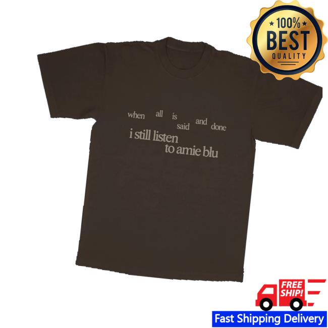 kenny Amie Blu Shop Merch I Still Listen Brown T Shirtv